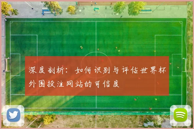 深度剖析：如何识别与评估世界杯外围投注网站的可信度